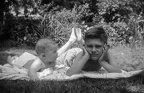 On a hot day in 1950, me and my baby brother Steve
