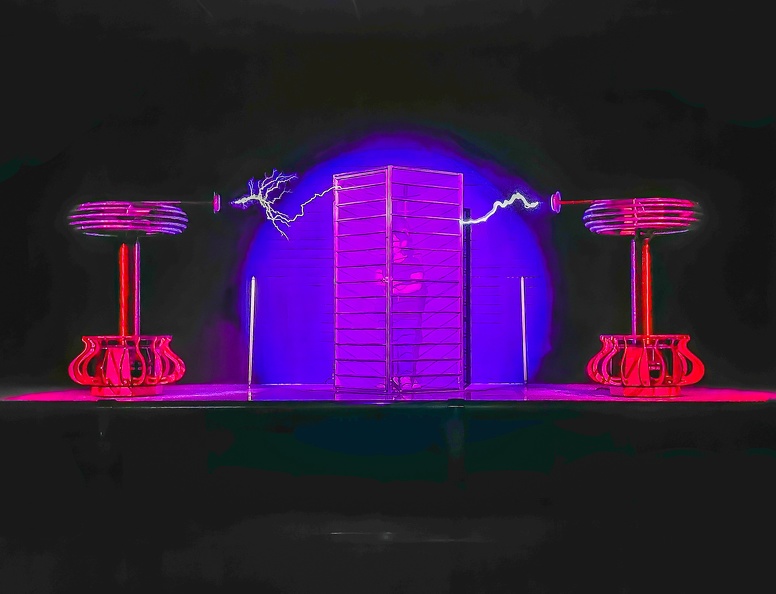 Something a bit different here: The musical Tesla coil at the Rochester Science Center in Rochester NY